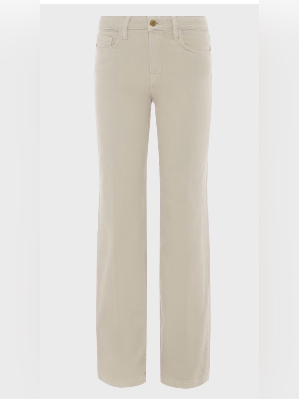 L’AGENCE Scottie High Rise Wide Leg Jeans 29 Biscuit Cream Tan Stretch